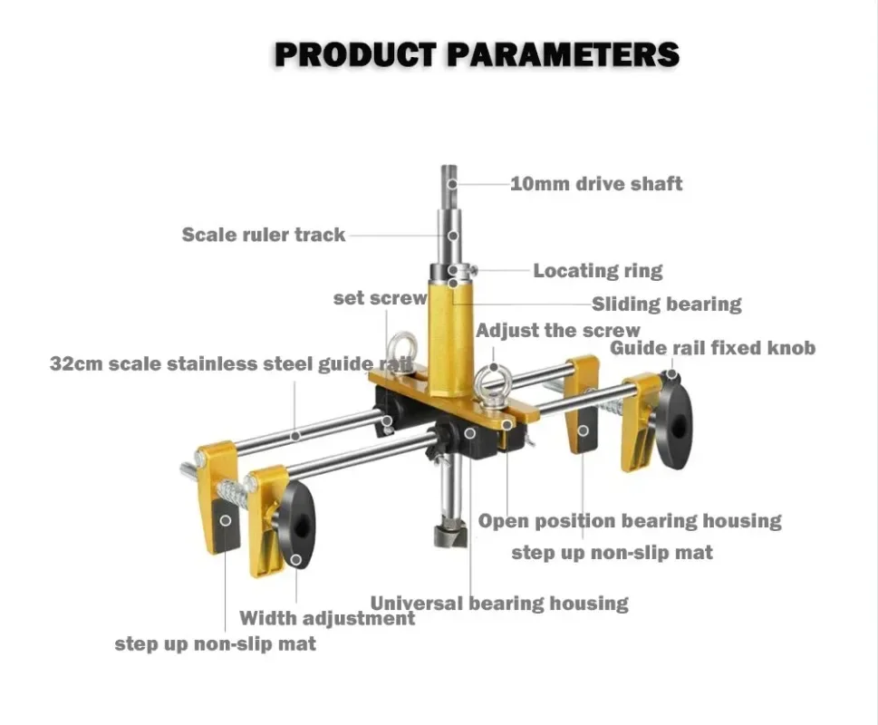 Wooden door opener slotting machine Wooden door lock installation punching fixture