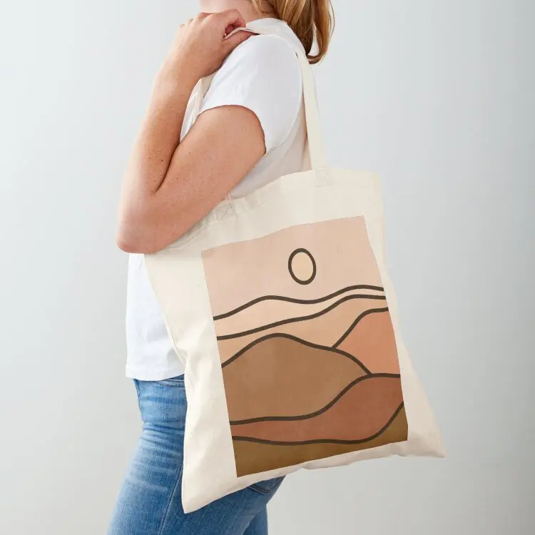 

Boho Peaceful Landscape Earthy Tones Tote Bag shopper bag woman Lady bags Beach bag the tote