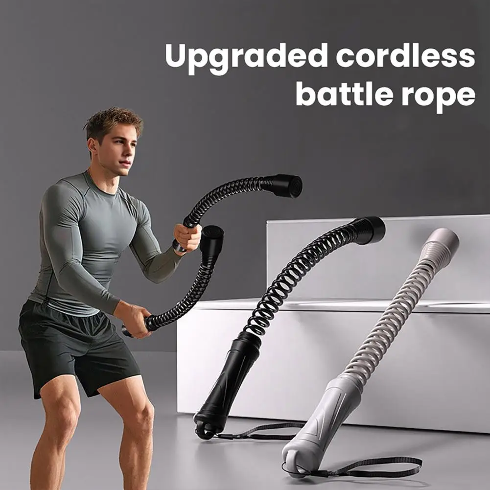 1 Pair Ropeless Battle Rope Portable Workout Rope Muscle Arm Strength Training Non-slip Beginner Home Gym Rope