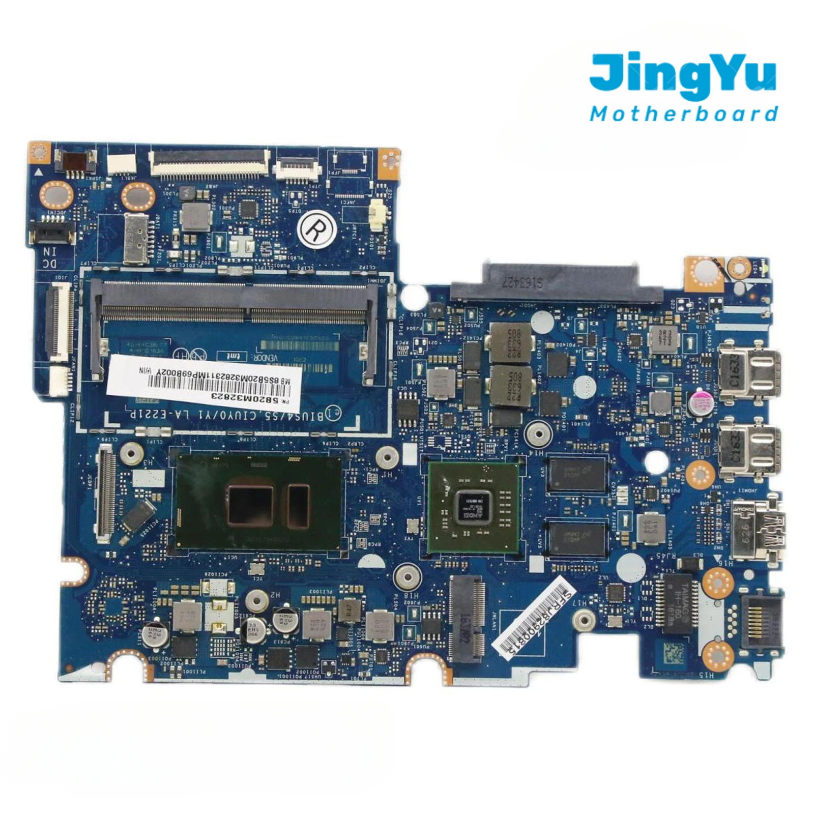 For Lenovo Yoga 510-14IKB Notebook Motherboard LA-E221P Mainboard CPU I5-7200U DIS 2G  100% Tested Ok