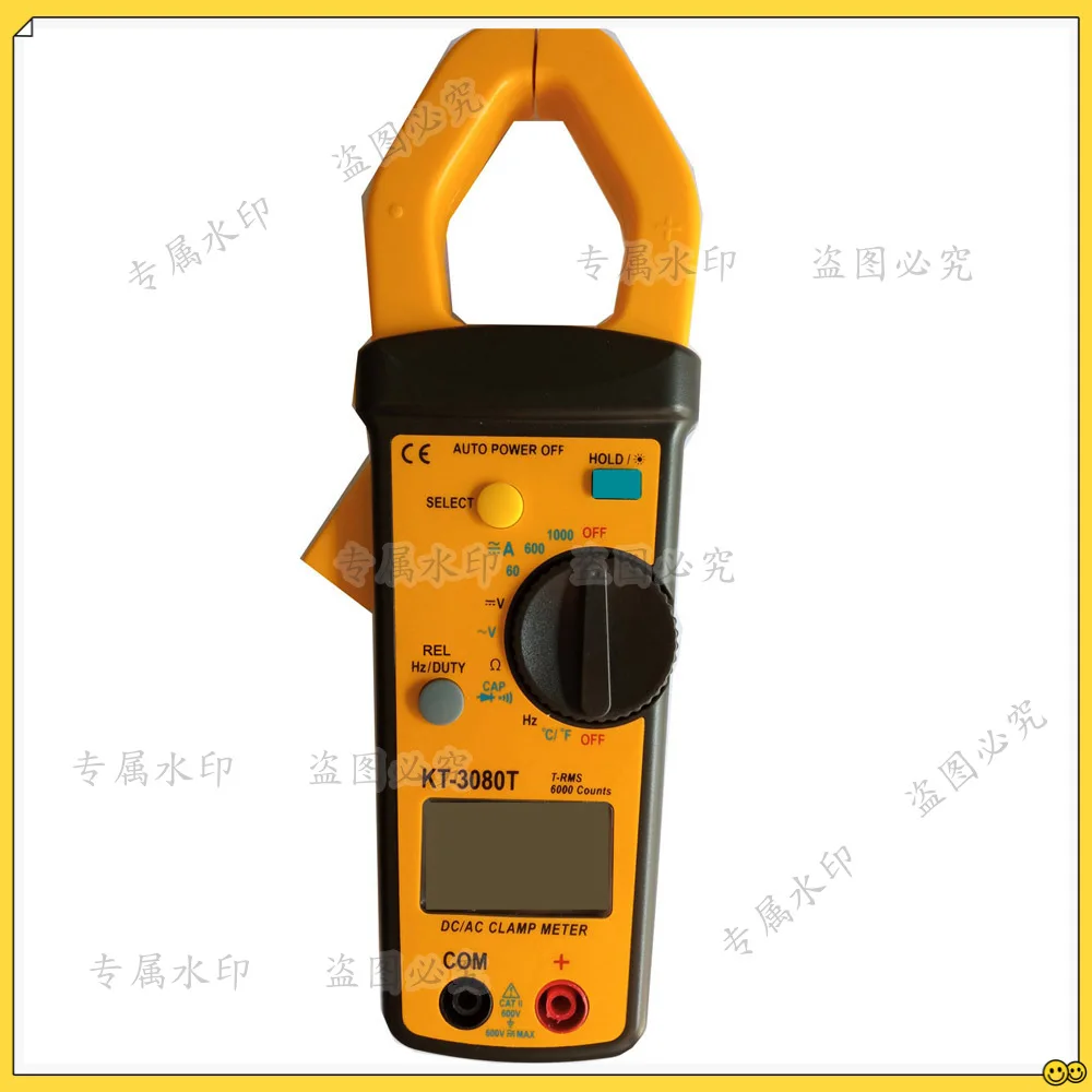 KT-3080T DC/AC Clamp Meter, RMS, Capacitance, Frequency, Temperature