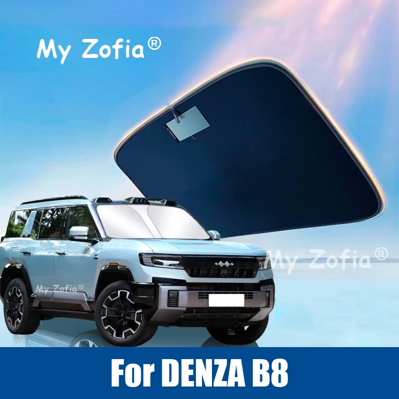 

For DENZA B8 Leopard 8 2025 2026 Car Windshield Sunshade Cover Anti UV Protection Foldable Accessories