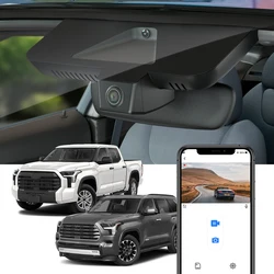 Fitcamx 4K WiFi Dash Cam for Toyota Tundra XK70/XK60/XK50 (2017-2026) & Sequoia, Plug & Play Car DVR, Night Vision, APP Control
