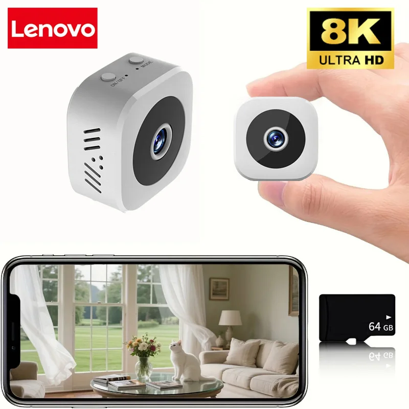 Lenovo A9 Mini-Kamera 1080P WiFi Original Überwachungs-Sicherheitskamera mit Bewegungserkennung Nachtsicht Drahtlose Überwachungskameras