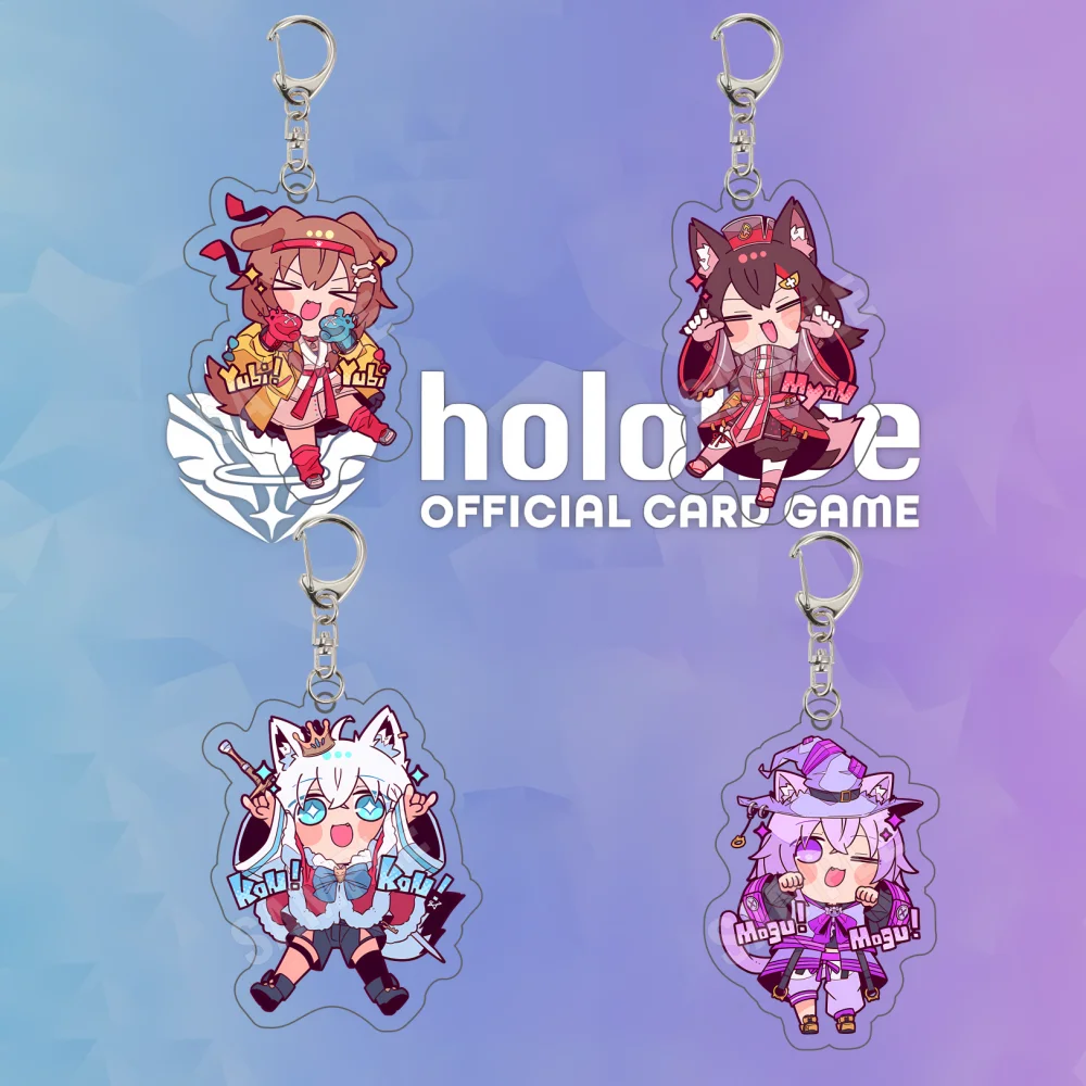 Hololive Gamers 6CM Acrylic Keychain Shirakami Fubuki Ookami Mio Nekomata Okayu Inugami Korone Song Wonder Future!