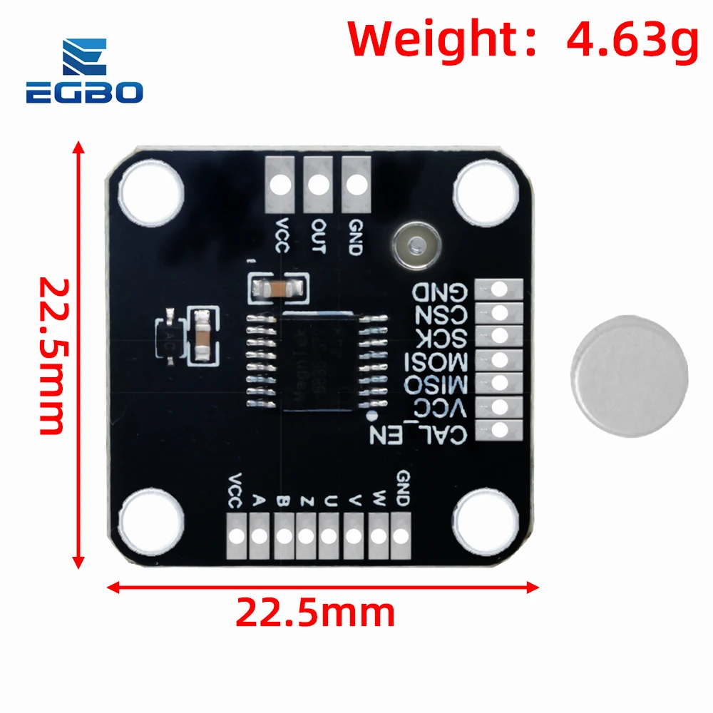※ma※ MT6835 21-Bit Magnetic Encoder Module for Brushless Motor – PWM