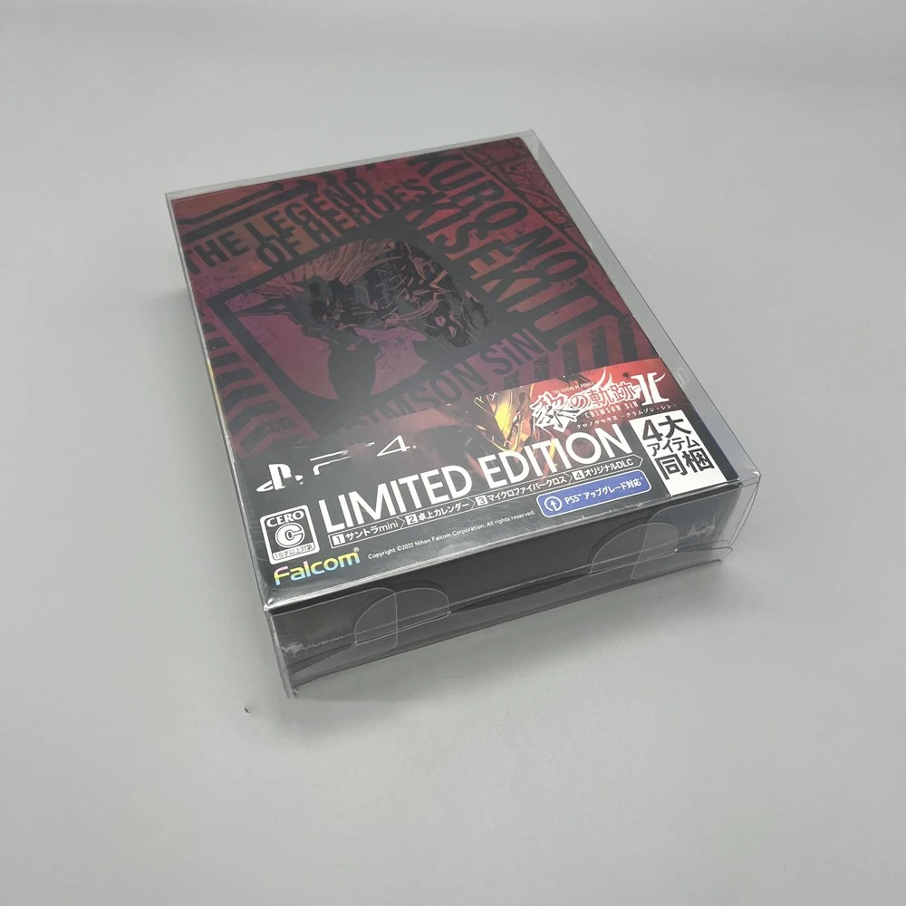 Protector de caja transparente para Sony PlayStation 4/PS4/-CRIMSON SiN- Collect Boxes TEP Storage Game Shell Clear Display Case