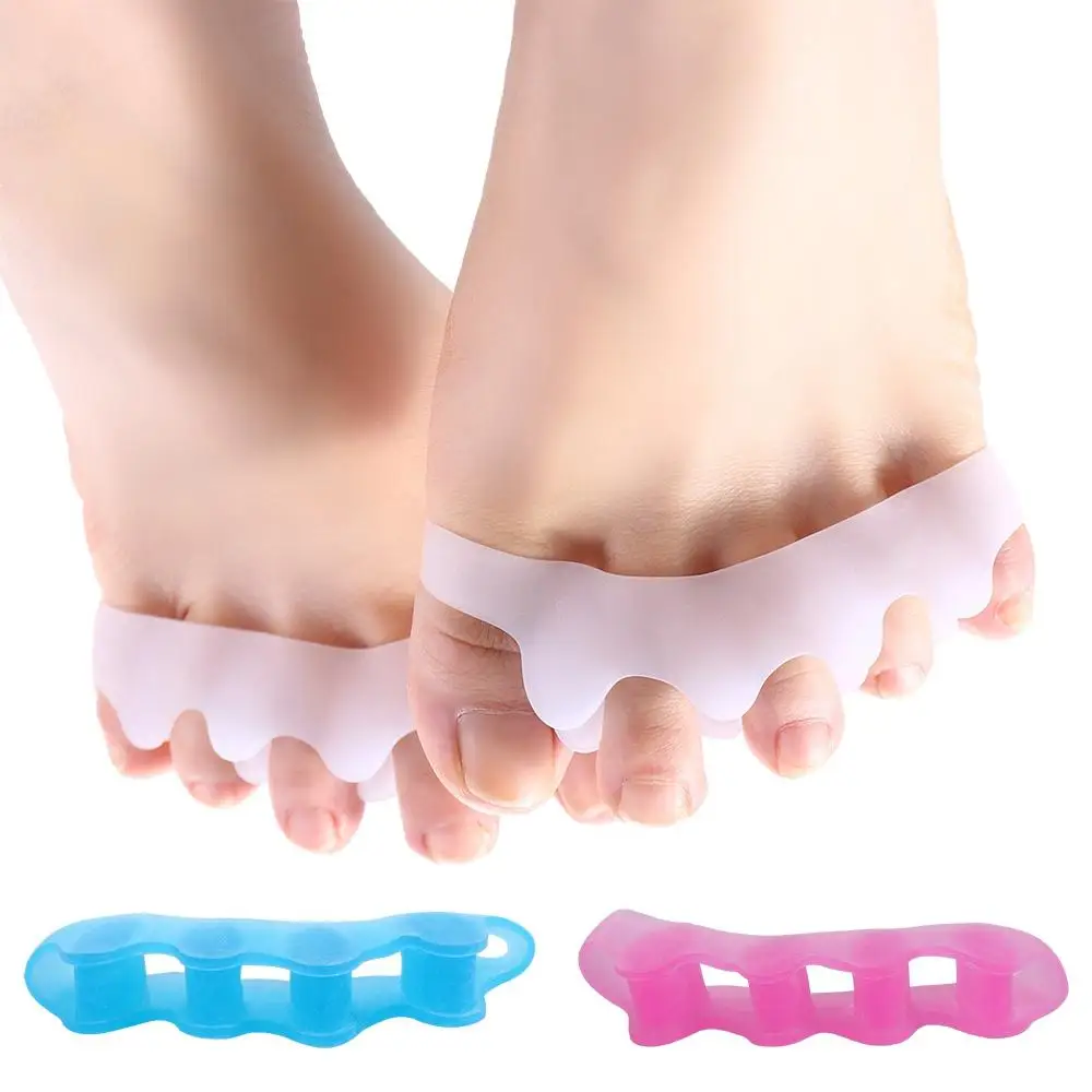 For Pedicure Feet Care Spreader Finger Protector Toe Orthopedic Products Toe Separator Five-Hole Toe Divider Valgus Corrector