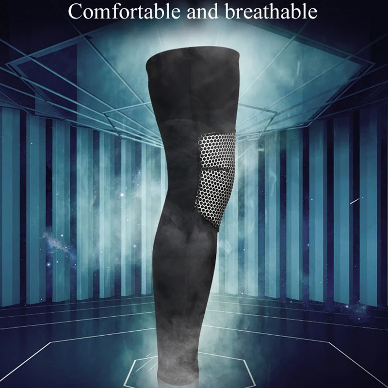 1Pcs Compression Leg Sleeves with Anti Slip Knee Pads, Relieve Pain, Improve Blood Circulation and Injury Recovery