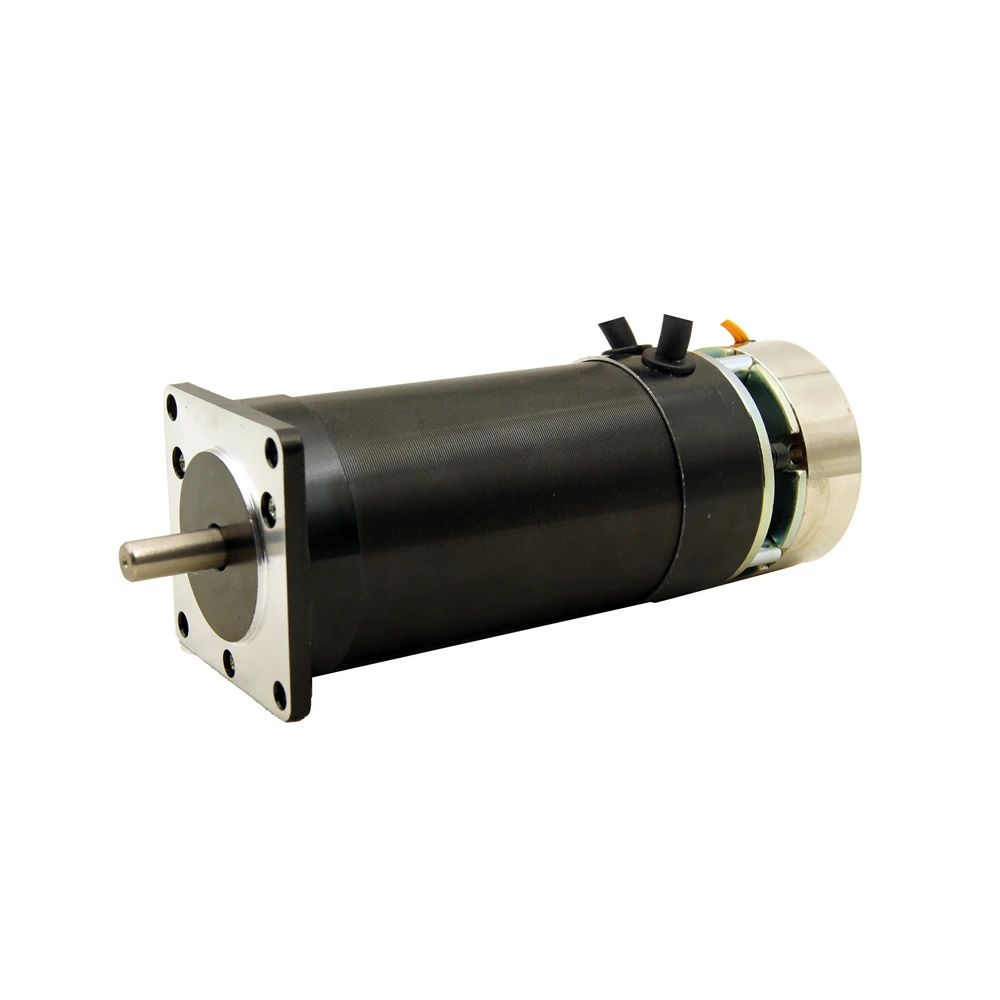 131W Brake BLDC motor 57mm Brushless DC Motor Square flange Round Body 24V 3000RPM Shaft diameter 8mm 3phase