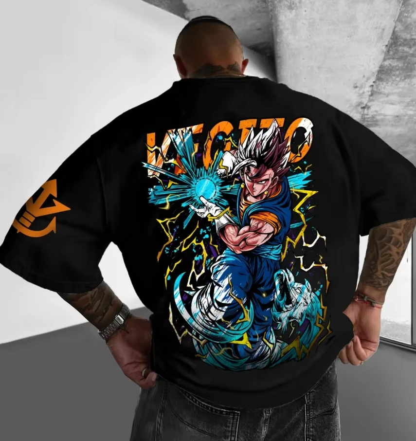 

2026 Summer New Arrivals Dragon Ball Collaboration T-Shirt 100% Cotton Kid’s Tees Outdoor Training and Fitness Men's Sportswear