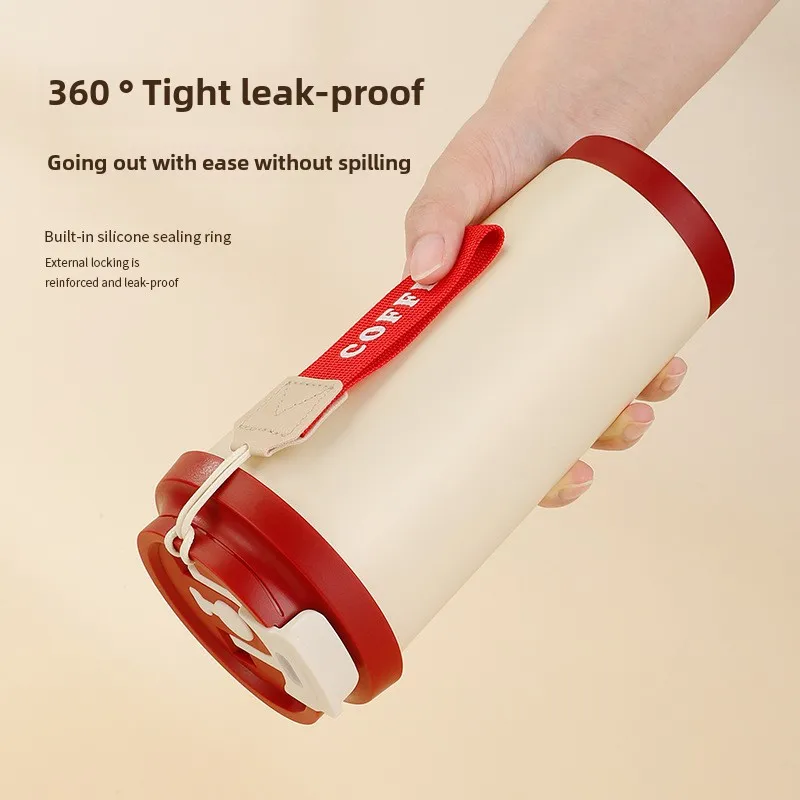 500ml Stainless Steel Coffee Milk Leak proof Stir Cup Outdoor Office Business Portable Type-C Charge Automatic Self Stirring Mug - Image 2