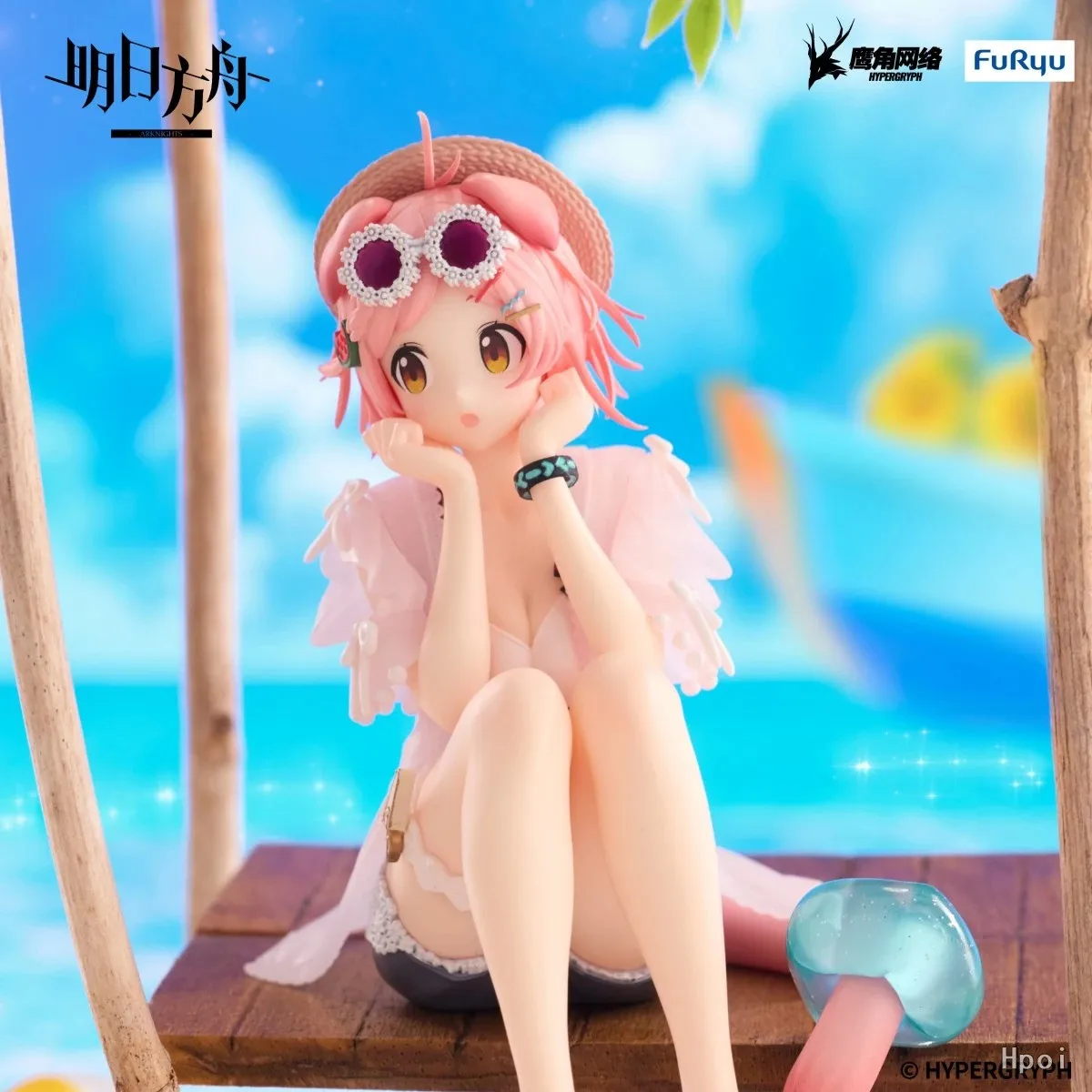 FuRyu Noodle Stopper Figure Arknights Goldenglow Summer Flowers FA394 Ornaments Anime Figures view 5
