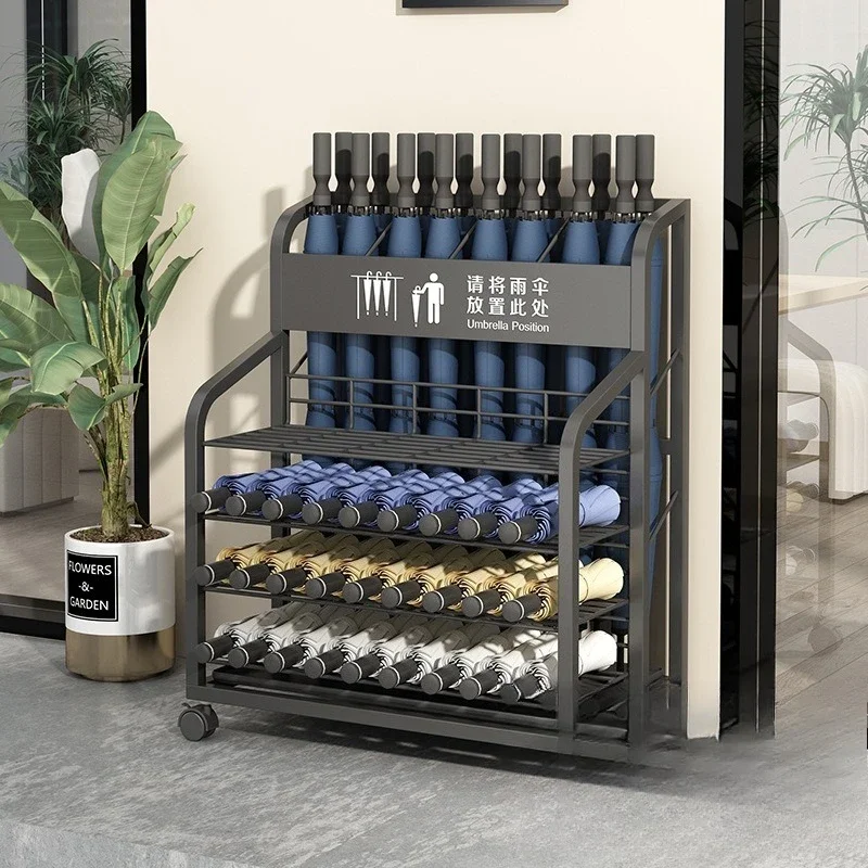 Umbrella storage rack, large capacity, company, classroom, hotel lobby, commercial umbrella bucket