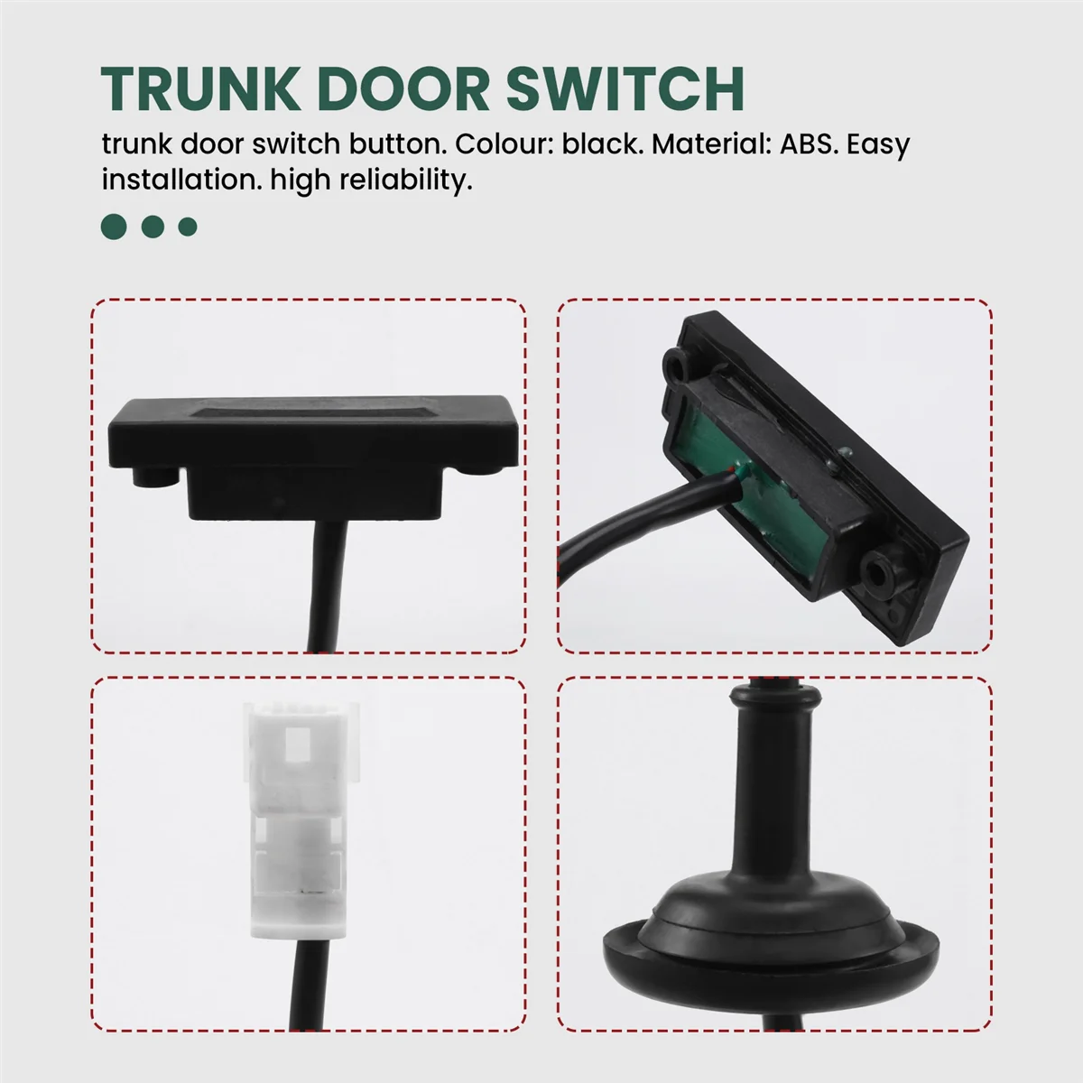 Hatchback Trunk Door Switch Button Handle for 2013 - 2021 I10 81260B4000 81260-B4000