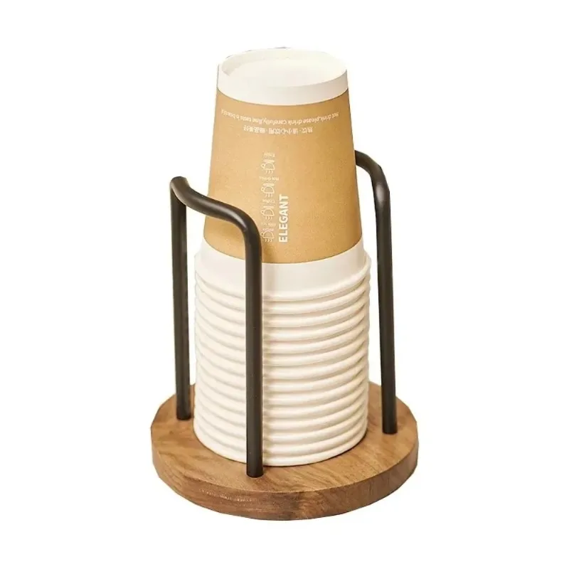 New Water Tea Cups Dispenser Rack Shelf with Longer Stick Mug Display Stand Home Organizer Luxury Disposable Cup Storage Holder
