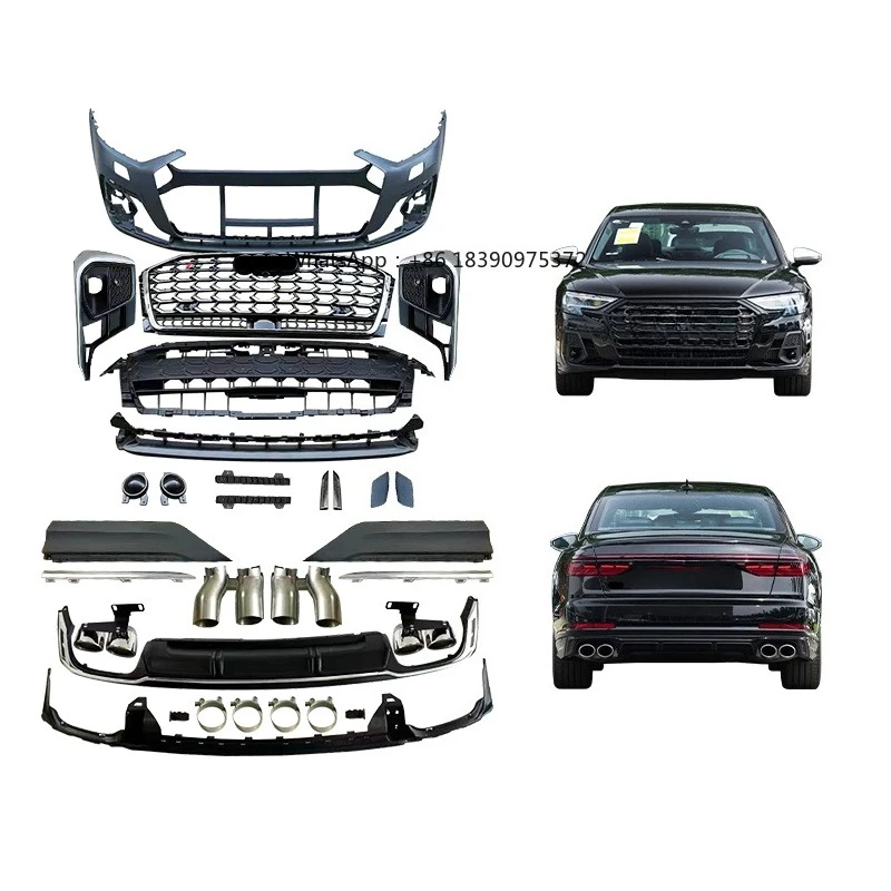 

Car Modification Car Body Kit Front Bumper Rear Bumper for 2021 S8 Upgrade 2024