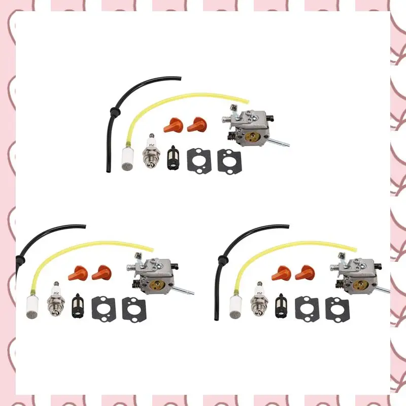 

HHTL 24X Replacement Parts Kit Carburetor For Stihl FS48 FS52 FS62 FS66 FS81 FS86 FS88 FS106 Walbro WT-45 Parts