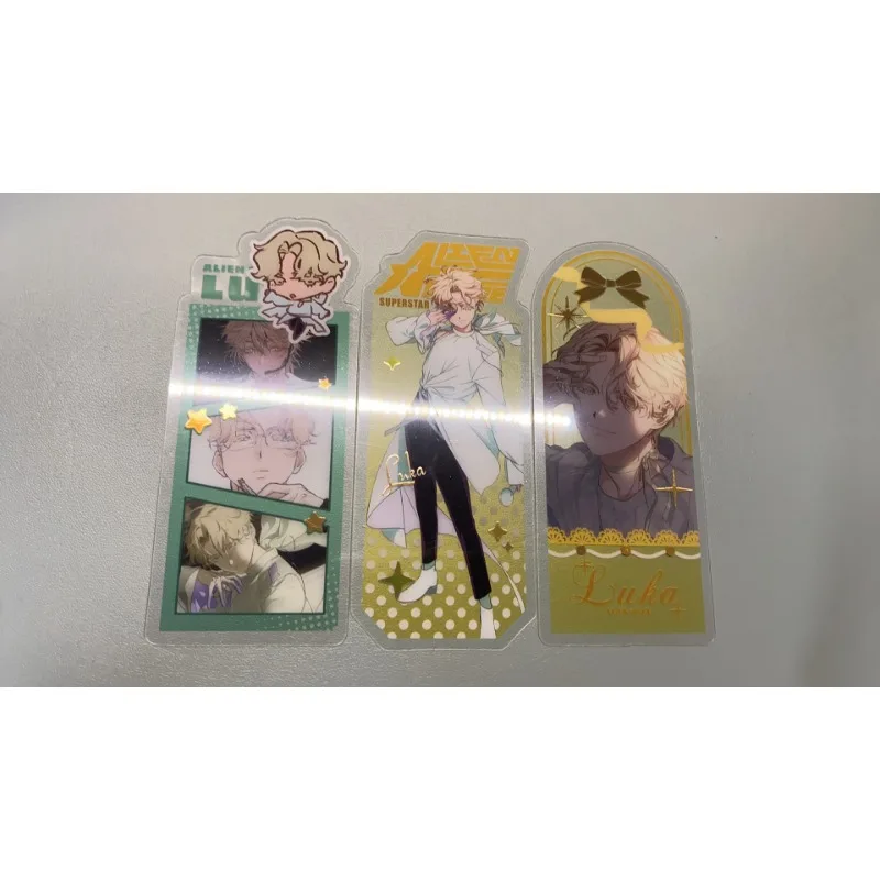 24Pcs/Set TV Alien Stage Bookmarks Transparent Card Photo Props Diy Card Anime Peripheral Cute Till Ivan Luka MiZi Sua Hyuna