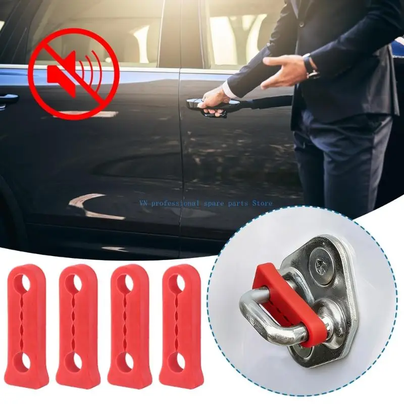 41XA 4Pcs/Set Car Door Lock Sound Deadener Damper Buffer Deaf Seal Buffer