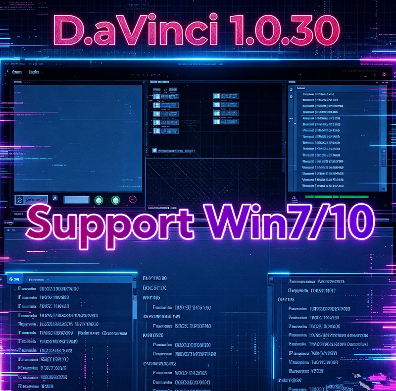 2026 Davinci 1.0.30 Software Support Win 7/10 D.avinci 1.0.30 Work on K.ESS/K.TAG Repair Software Activate REMAPPING ECU Repair