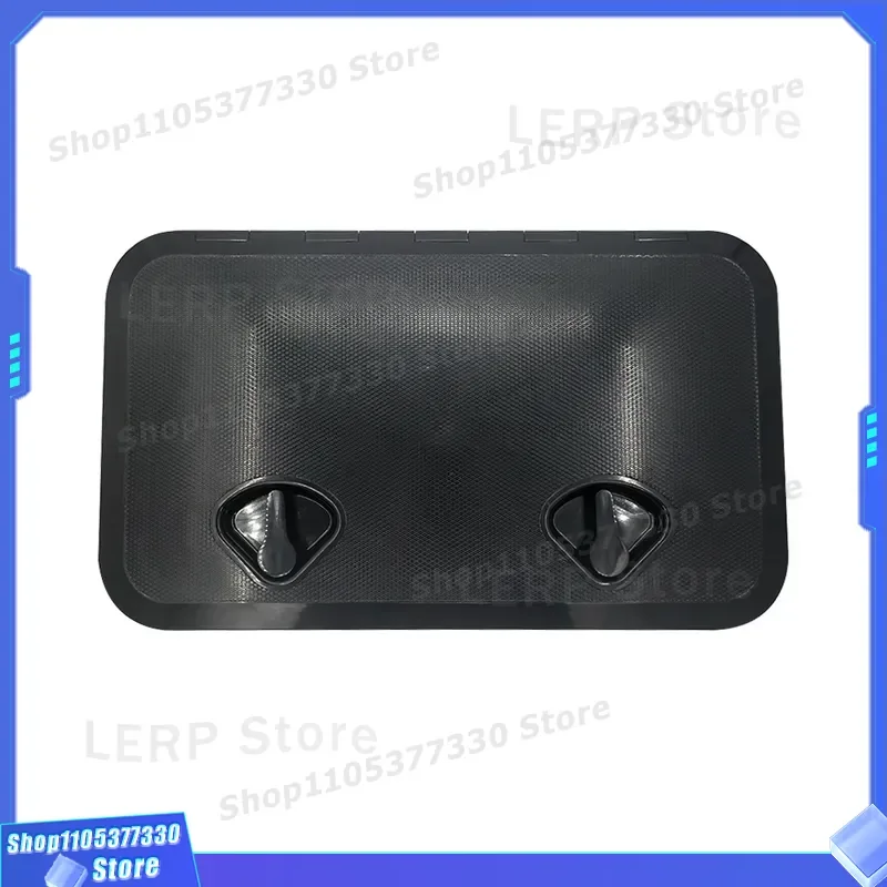 353x606mm Square Marine Deck Hatch Cover UV Resistant Yacht Inspection Port with Double Handles for Boat Ship Access Panel UV