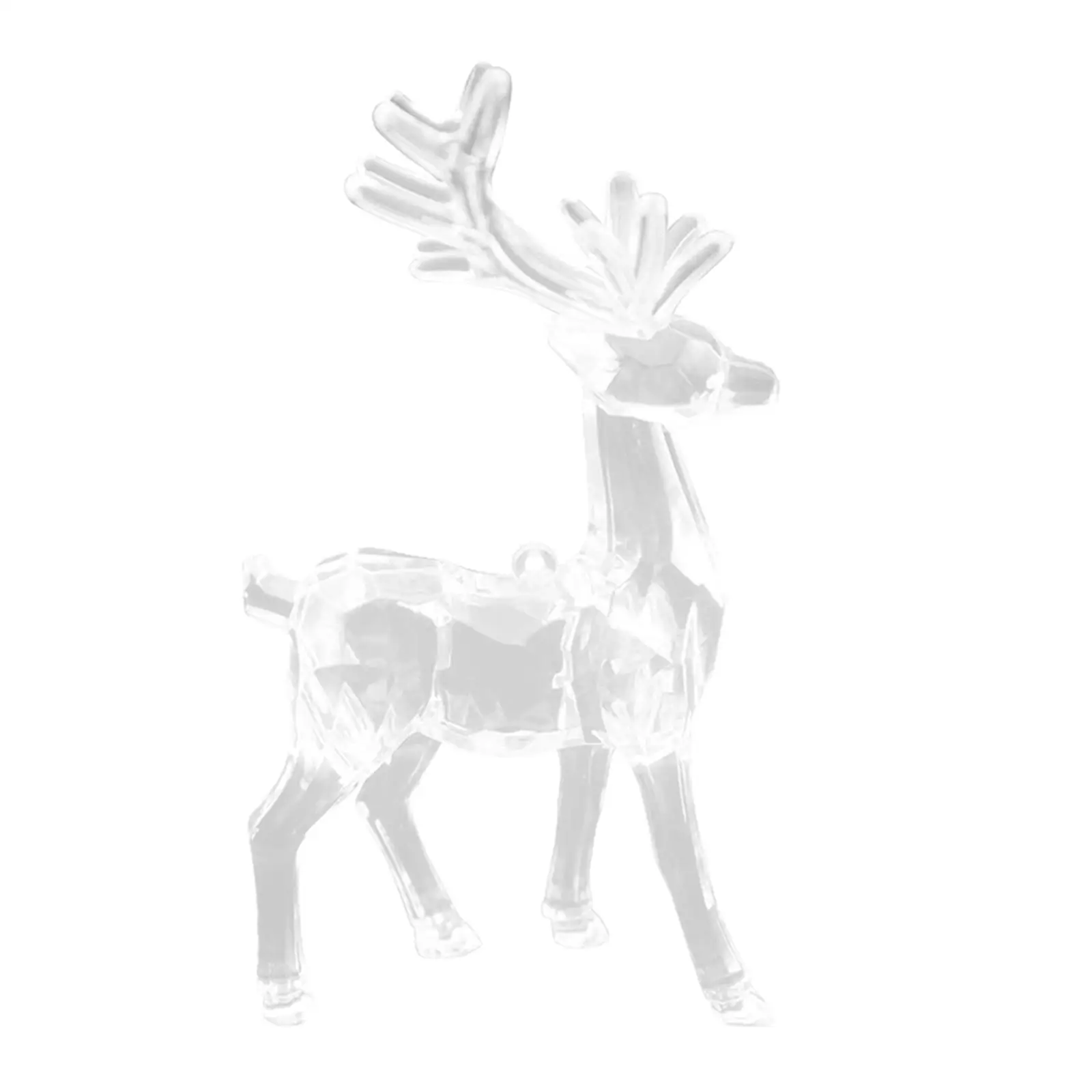 Christmas Deer Statue Ideal Gift Fine Workmanship Vivid Details Tabletop Ornament for Porch Bedroom Bookshelf Balcony Cabinet