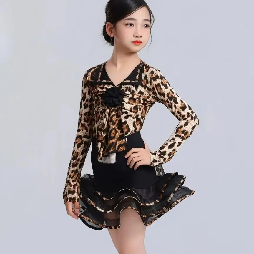 nuovo-completo-da-allenamento-per-danza-latina-per-donne-e-bambini-con-stampa-leopardata-ideale-per-lezioni-e-performance-composto-da-abito-separato-e-gonna-ampia