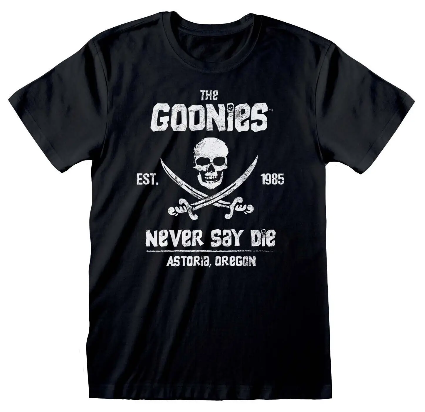 The Goonies Never Say Die Black T Shirt New Official