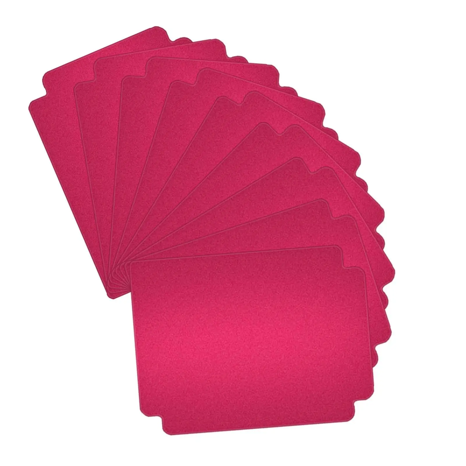 6x10x Divisori per carte collezionabili Divisori per scatole di carte Divisori per pagine di carte per carte da gioco Rosa rossa