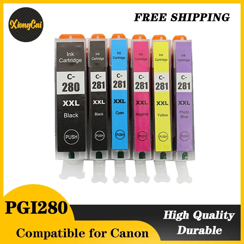 PGI280 PGI-280 CLI-281 compatible Ink Cartridge For Canon TR7520 TR8520 TS6120 TS8120 TS9120 inkjet printer PGI-280 CLI-281