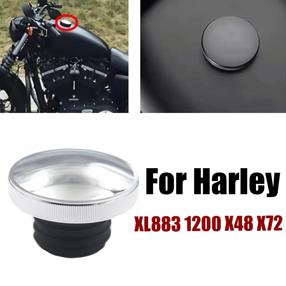 For Harley XL883 1200 X48 X72 Road King Softail Dyna Sportster Motorcycle Fuel Tank Cap Oil Fuel Gas Tank Cover