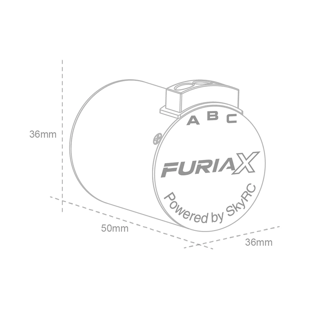 SKYRC ブラシレスモーターESCコンボ FuriaX Supa 3650モーター 60A ESC 2-3S LiPo 3.175mmシャフト 1/10 ツーリングバギー ショートコーストラック用