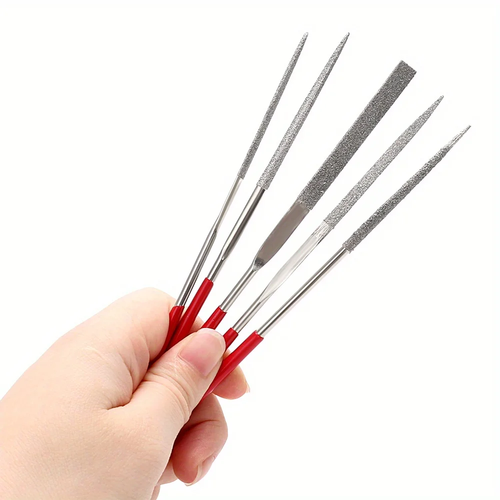 10Pcs Diamond Needle File Set For Jewelry Metal Wood Ceramic Glass Stone Craft Sharping Working Hand Carving Tool image 5