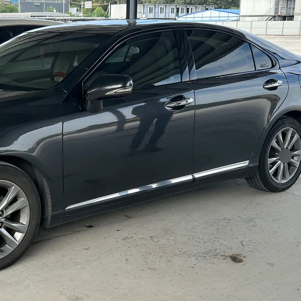 Glossy Black PVC Car Window Decorative Strip Sticker For Lexus ES 2006-2012 Exterior Protection Accessory