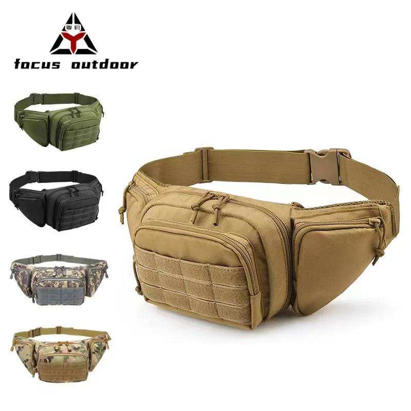 

Outdoor Large Capacity Sports Waterproof Fanny Pack Fishing Multi-functional Chest Waist Bag Unisex Camo Fanny Pocket