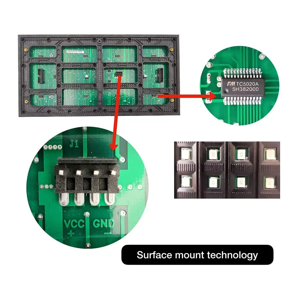 Panneau LED rouge monocouleur professionnel P10, panneau lumineux extérieur, étanche, 320*160mm, module SMD, sous-titres défilants