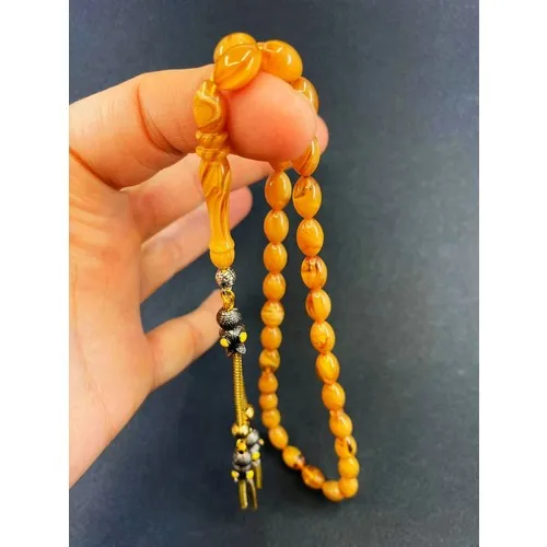 Vip العنبر اورجنال ان Sıkma العنبر سبحة صلاة 24 K مطلية بالذهب تصميم خاص شرابات فارس ماستر Tespih تركي صناعة يدوية إسلامية