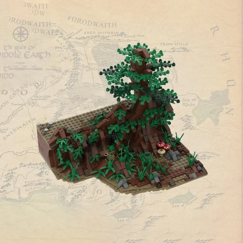 Movie Series YcMoc Building Blocks The Medieval Times Arboreal Jungle Model Technology Bricks DIY Castle StreetView Children Toy