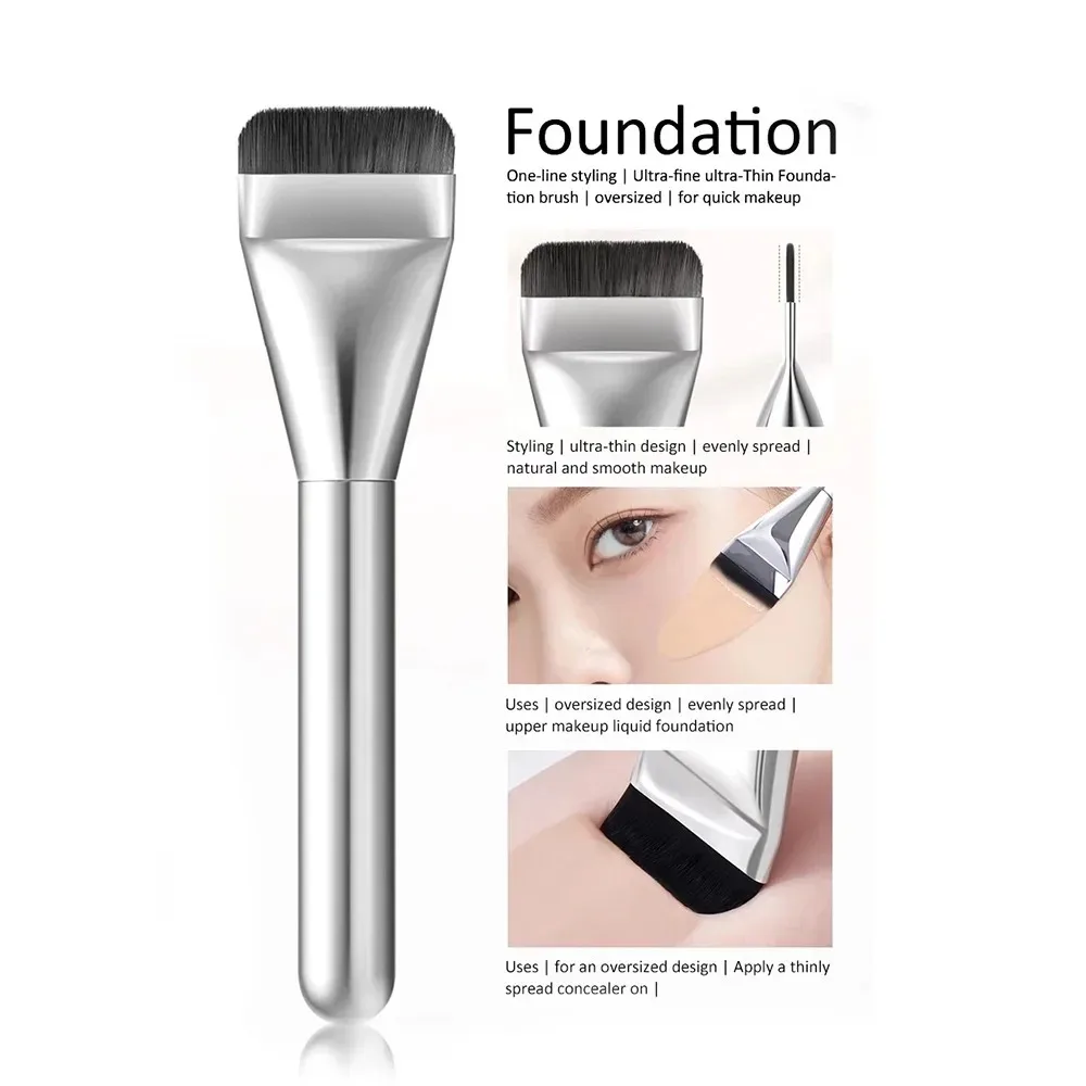 Venta al por mayor, 1 unidad de base de contorno facial en polvo, cepillo y cepillo BB para crema fina y máscara facial, maquillaje de aplicación