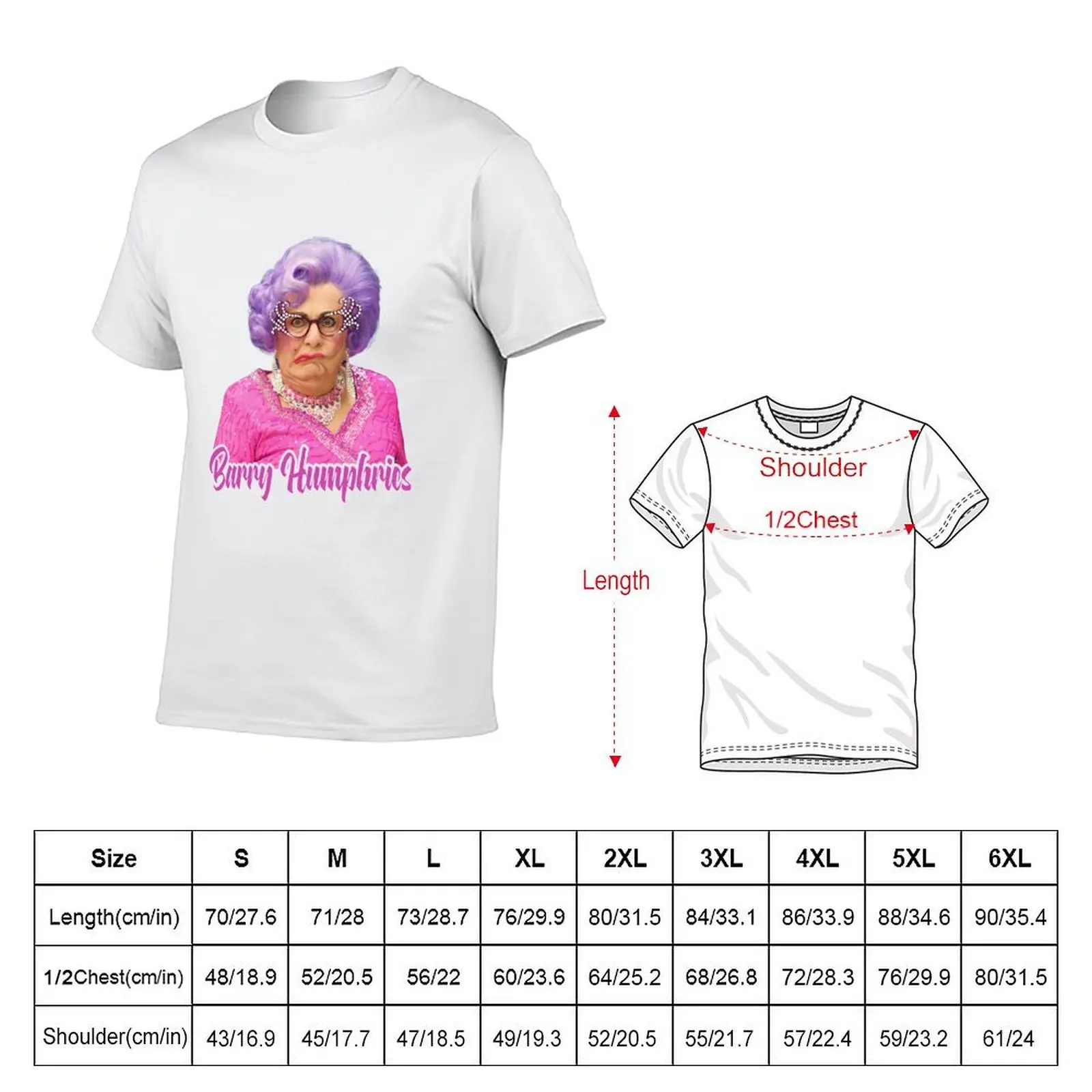 Barry Humphries - Dame Edna Everage T-Shirt Big and Tall Gym T-Shirt