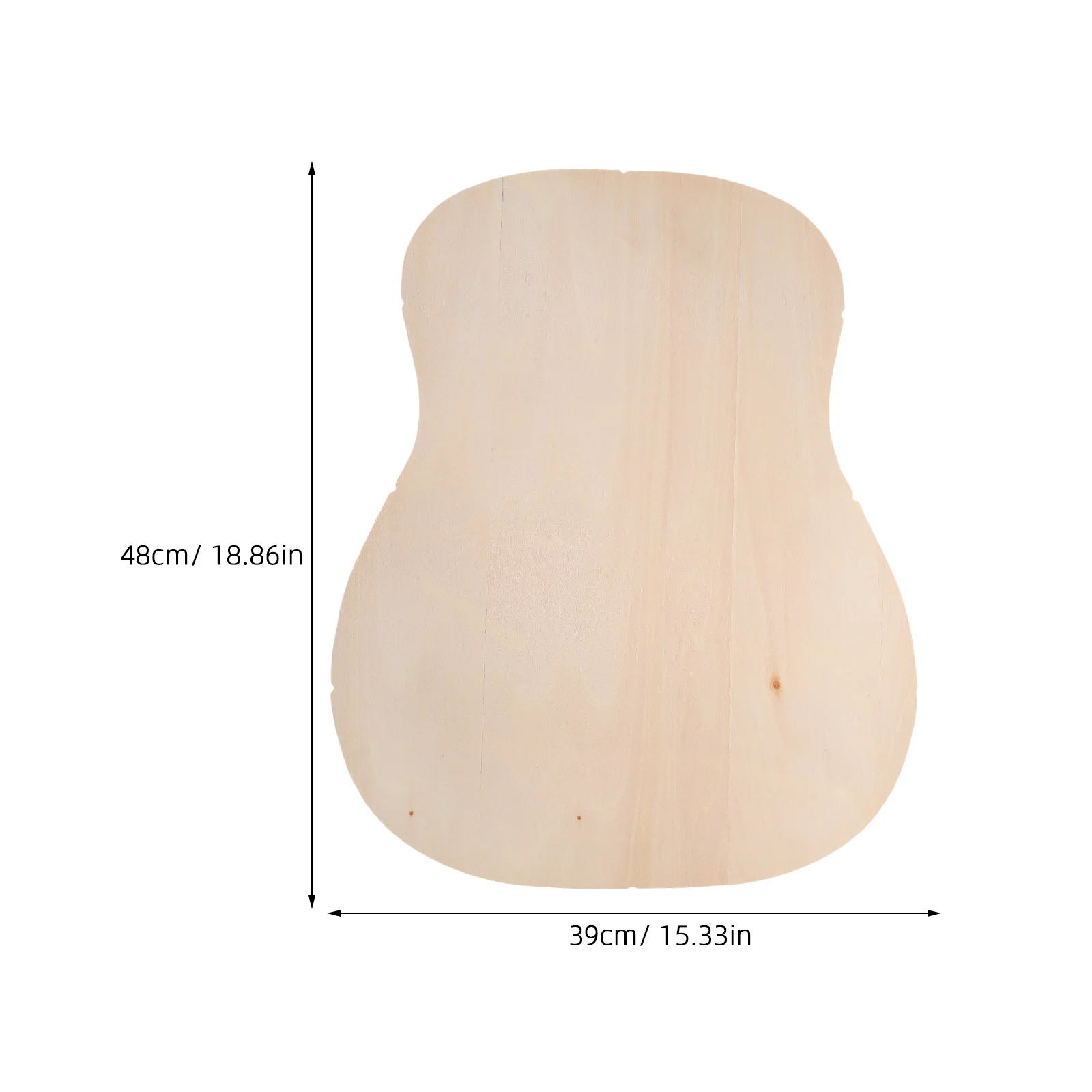 2 Buah Panel Kayu Gitar Tipe Labu DIY Panel Solid untuk Perbaikan Gitar Alat Perlengkapan Luthier Alat Pengganti Luthier
