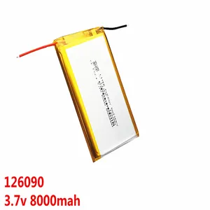 3.7 V 8000mah 126090 Baterai lithium polimer Li Tablet navigasi harta karun seluler 10 baterai 126090 penjualan terbaik - №