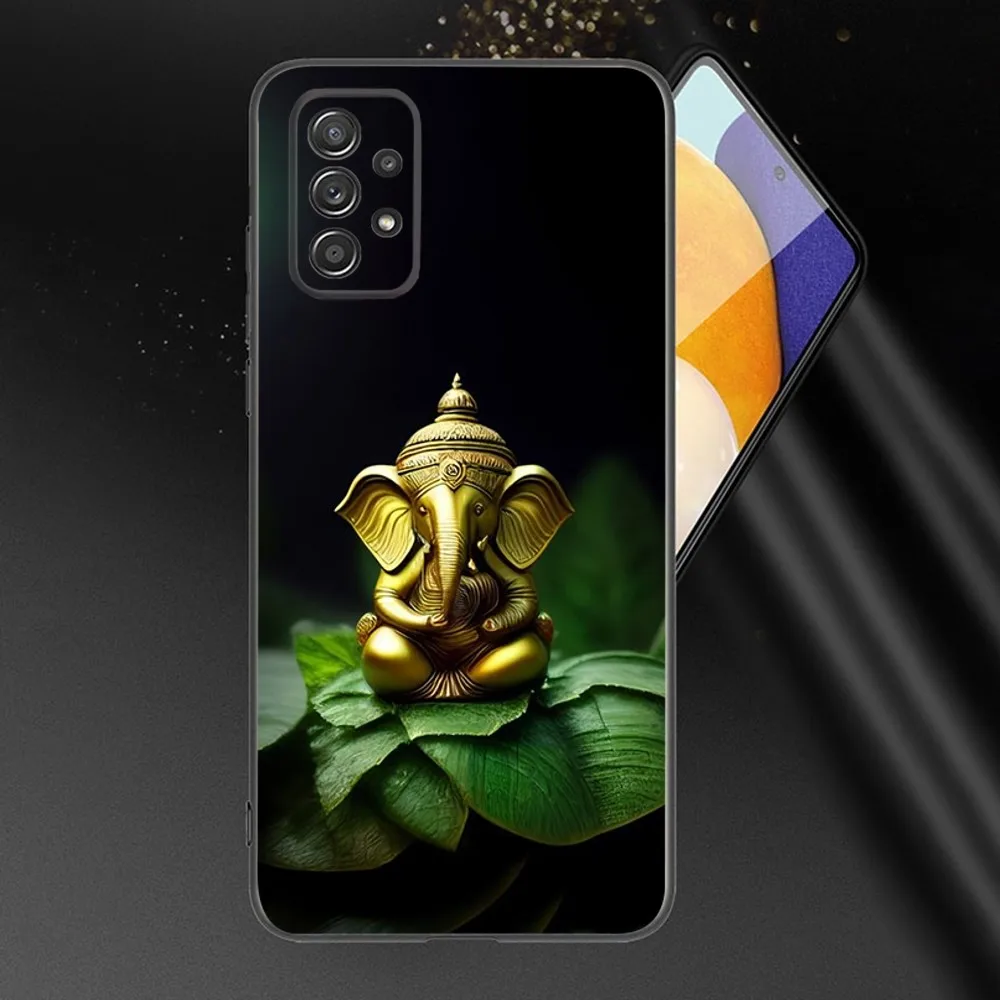 Ganesha The Hindu Phone Case, Soft Black Phone Cover, Samsung Galaxy A13,A21s,A22,A31,A32,A52,A53,A71,A80,A91