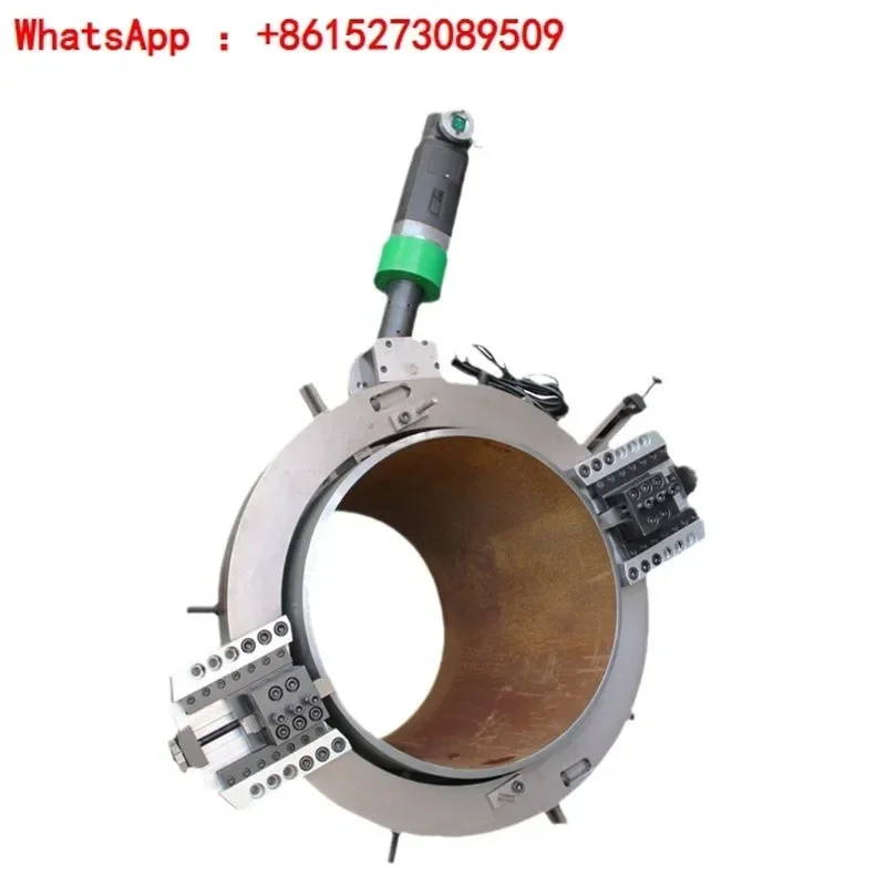 Pipe cutting machine external clamp type fully automatic stainless steel pipe groove cutting external card type round pipe