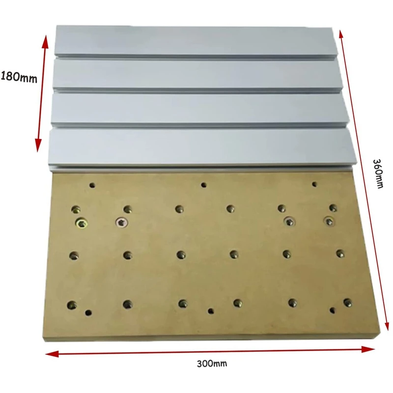 T-Slot Table 3040 Extension Aluminum Spoilboard,Work With 3018 Y-Axis Extension Kit,Compatible With Most 3018 CNC Series