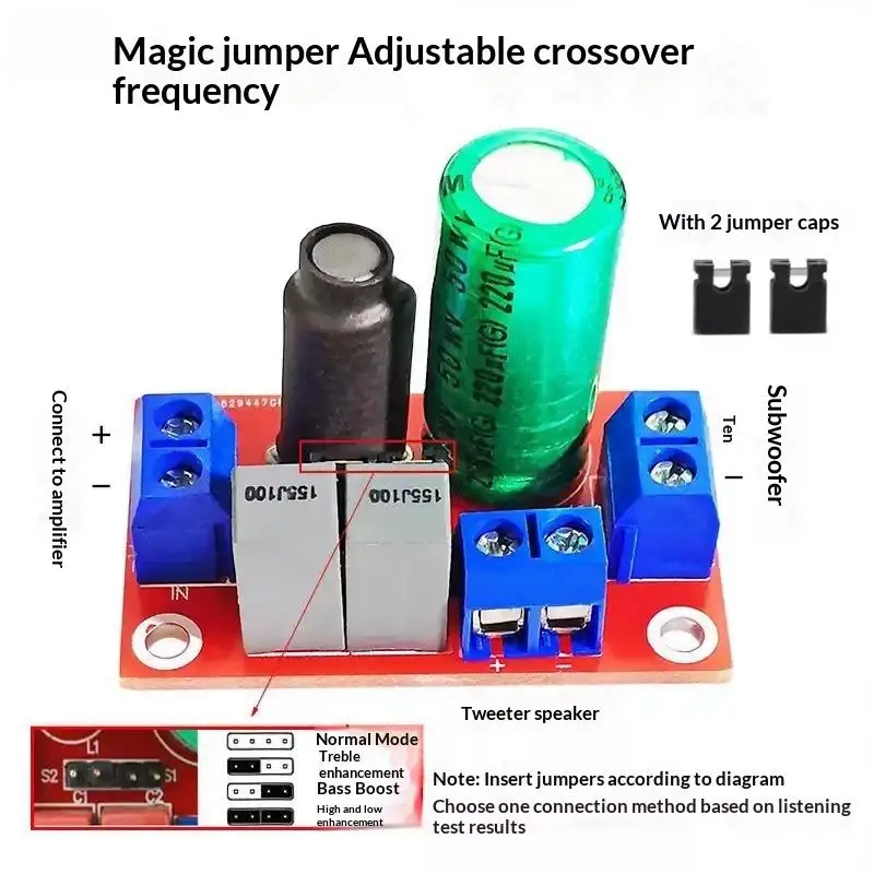 Can Be Debuggable HIFI Speaker High And Low Double Frequency Divider Speaker Box High And Low Double Frequency Divider Fever