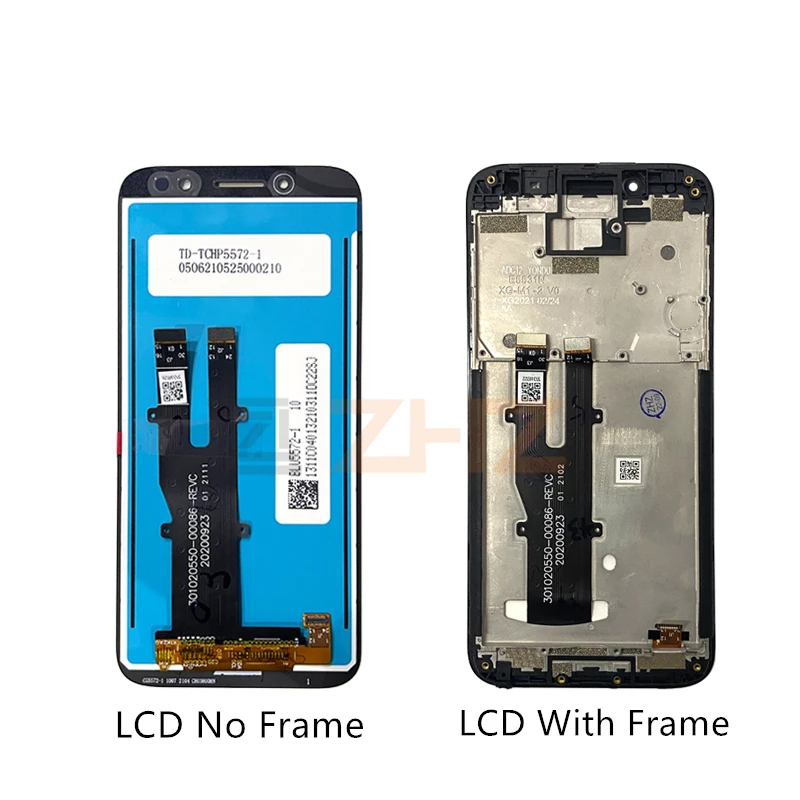 IPS LCD For Nokia C1 Plus Display Touch Screen Digitizer Assembly  For Nokia C1+ Screen Wtih Frame TA-1312 Replacement 5.45