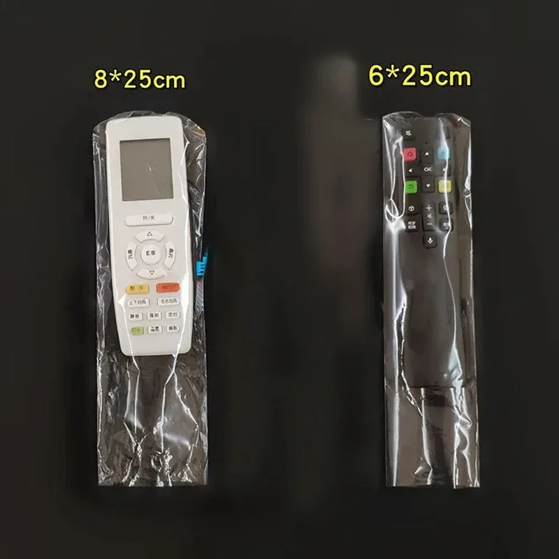 5/10/20PCS transparent shrink film bag, TV air conditioning remote control dust protection cover, shrink plastic