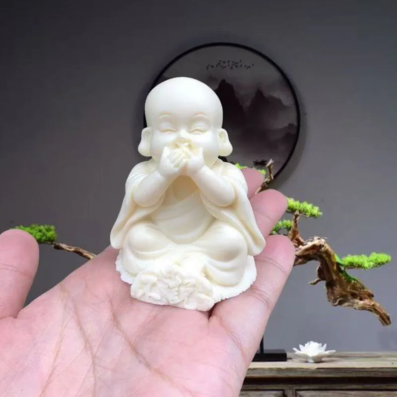 Three Little Monks Characters Statue Don\'t say, Don\'t look, Don\'t listen Art Sculpture Cute Home Room Office Car Decorations